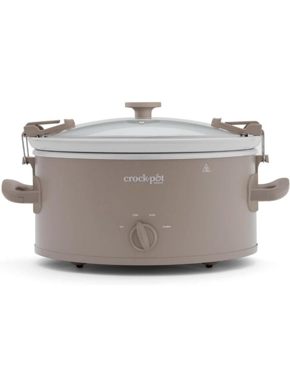 6-Quart Manual Slow Cooker, Stylish Alpaca Brown, Perfect for Easy Meals